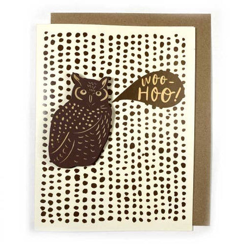 Woo Hoo Owl Magnet Card