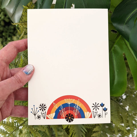 Rainbows & Flowers Notepad