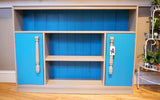Oyster & Turquoise Bookshelf
