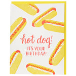 Hot Dogs Birthday Card