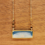 No Man's Land Private Beach Brass Necklace