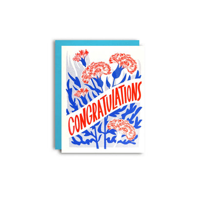 Congrats Carnations Card