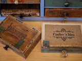 Cigar Box Drawer Storage Shelf