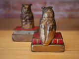 Antique Bronze Owl Bookends