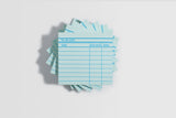 Library Card Post-It Notes GREEN