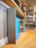 Oyster & Turquoise Bookshelf