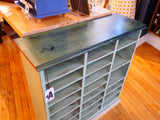 Old Green Paint Cubbies