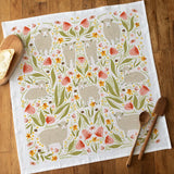 Spring Sheep Tea Towel
