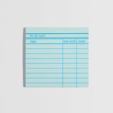 Library Card Post-It Notes GREEN