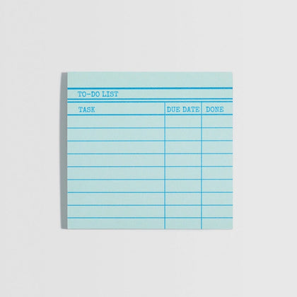 Library Card Post-It Notes GRN