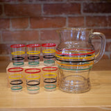 Rainbow Juice Pitcher & Glasses