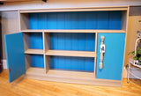 Oyster & Turquoise Bookshelf