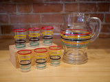 Rainbow Juice Pitcher & Glasses