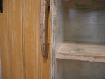 Repurposed Bookshelf w/ Reclaimed Beadboard Doors
