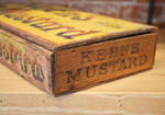 1890s Keen's Mustard Wooden Box With Lid