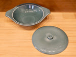 Seafoam Blue American Modern Covered Vegetable Bowl