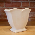 White McCoy Tulip Vase 7"