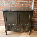 Grey Record Cabinet with Drawer