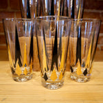 Golden Peak Glasses Set