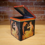 Pin-Up Girl/Parrot Tin c.1920