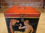 Pin-Up Girl/Parrot Tin c.1920