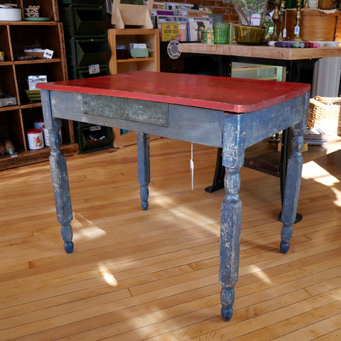 Red & Blue Work Table