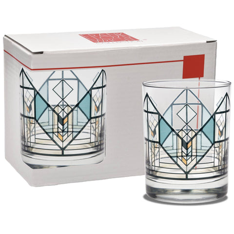 Geneva Tulip Rocks Glass Set - Green