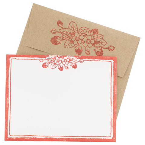 Strawberry Boxed Notecards