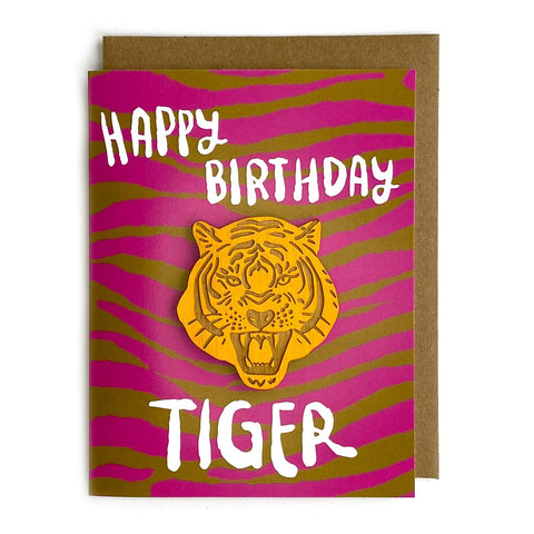 Birthday Tiger Magnet Card