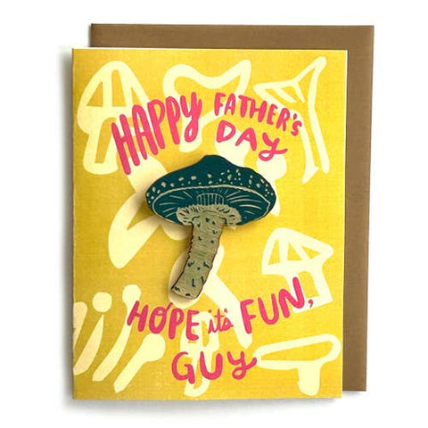 Fun-Guy Mushroom Magnet Card