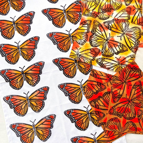 Monarch Butterfly Tea Towel