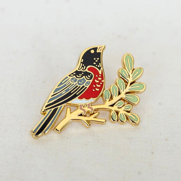 Chickadee Enamel Pin — Wildship Studio