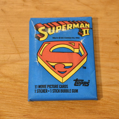 Superman II 1980 Wax Pack