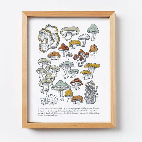 Mushroom & Fungi Print