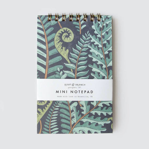 Forest Fern Mini Spiral Notebook